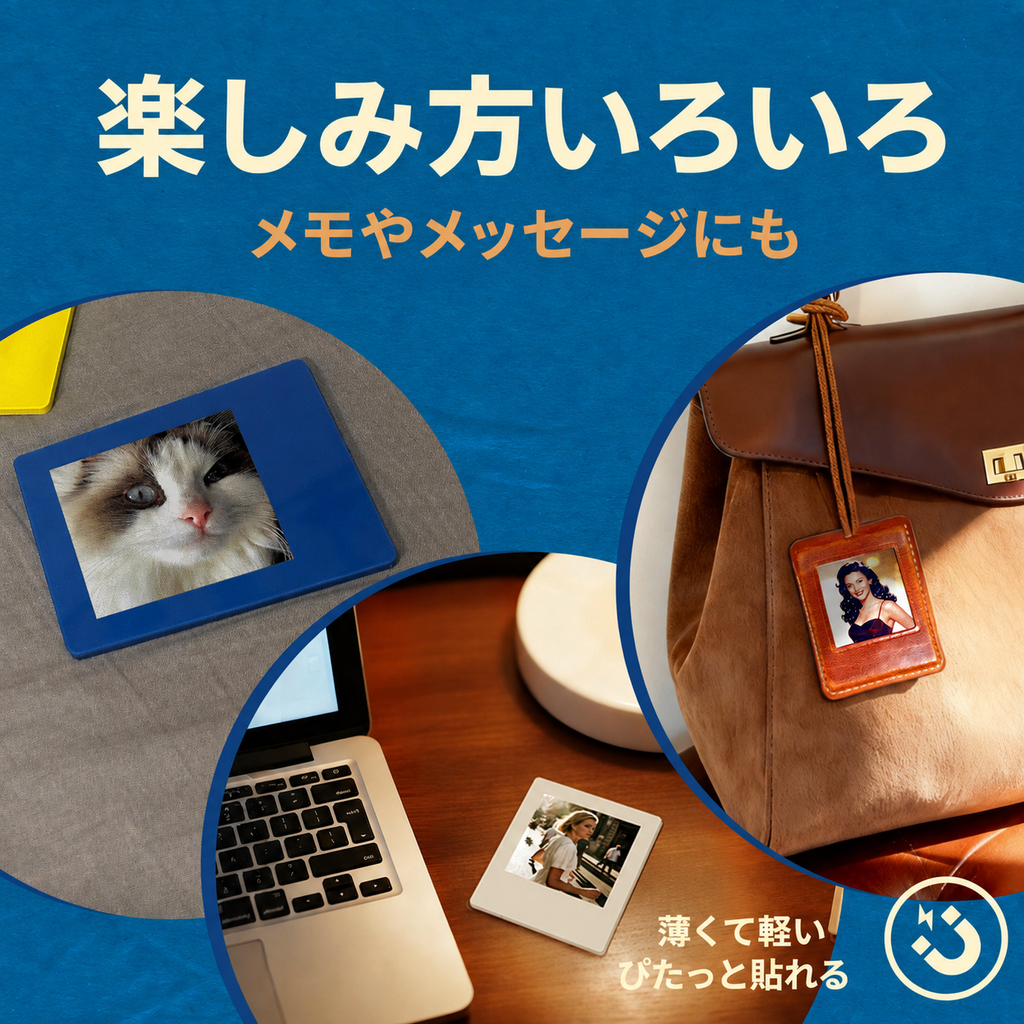 VidaBay Snap ブルー レザーケースアクセサリー使用イメージ [color:blue]